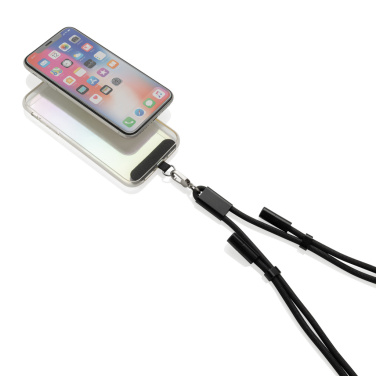 Logo trade advertising product photo of: LoopAmp RCS RPET adjustable phone cord with 60W cable
